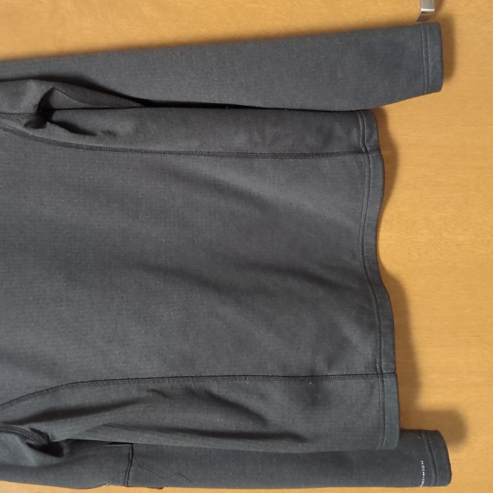 Columbia Park View 1/2 Zip Grid Fleece Jacket Omni-Wick Gray Thumbholes - Picture 10 of 14
